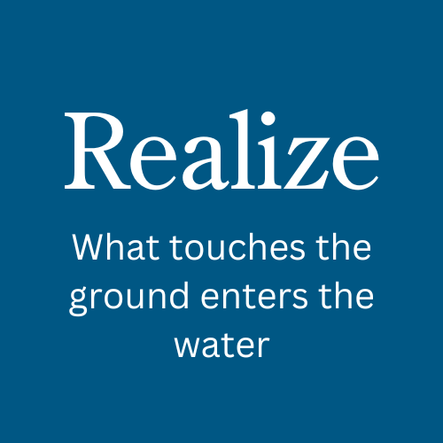 realize water that touches the ground enters the ground