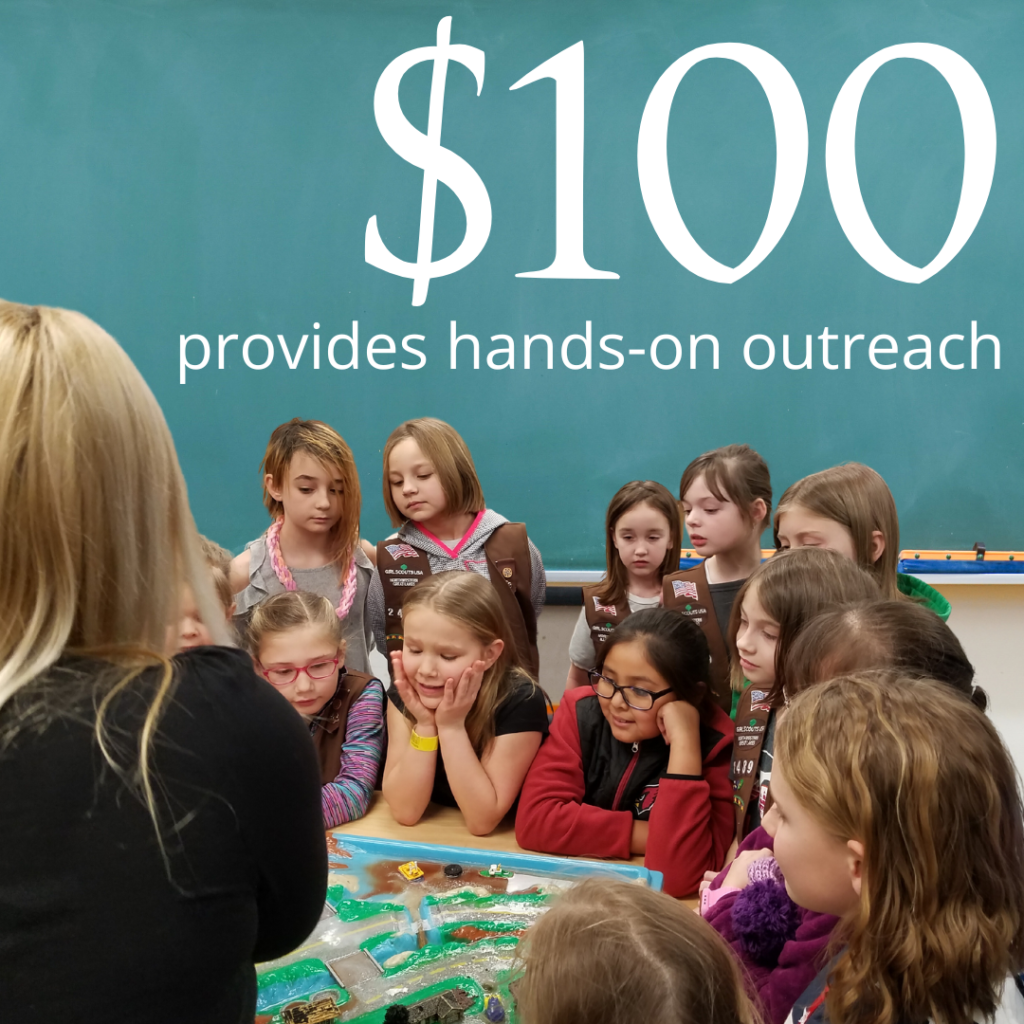 $100 provides hands-on outreach