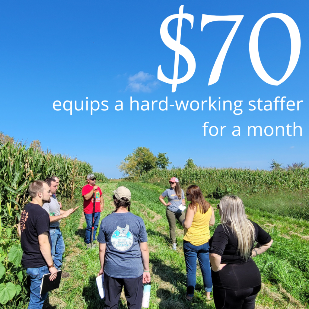 $70 equips a hard-working staffer for a month