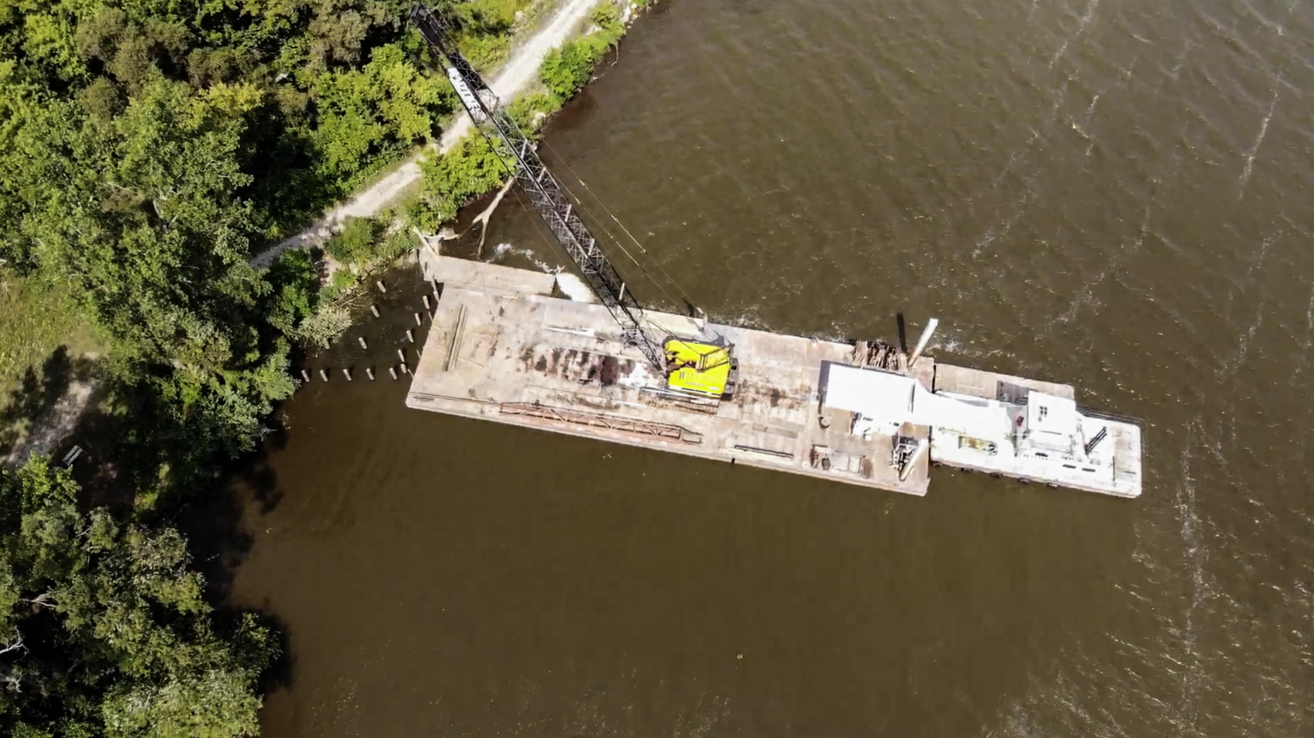 Drone image of Breakwall